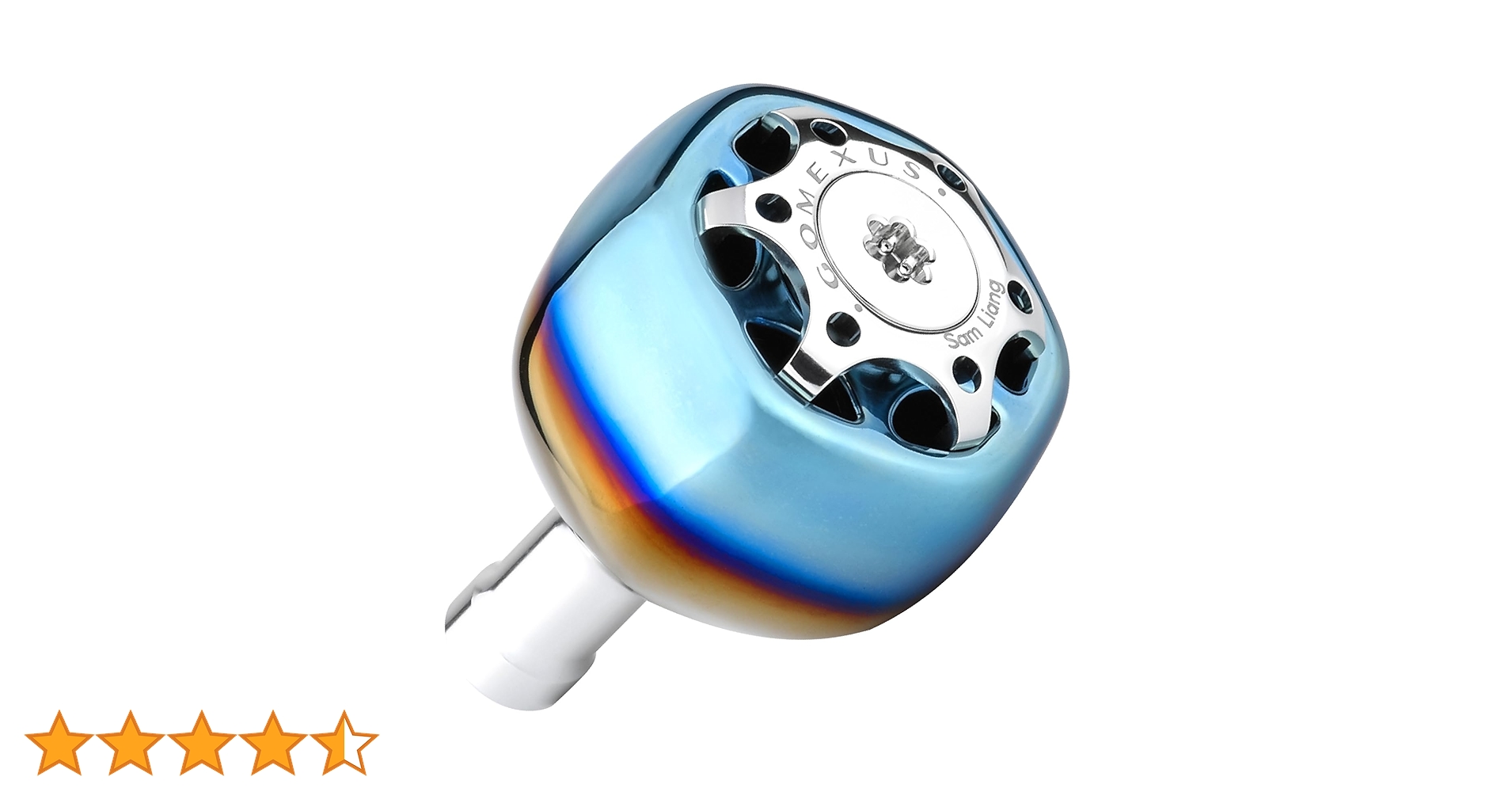 s*e様 シマノ用 アンティーク調チタントリプルハンドル 丸型 トップ Amazon | ゴメクサス T38 リールハンドルノブ チタン製 ダイワ